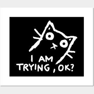I am trying, ok? Posters and Art